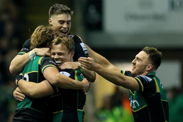 All smiles for Saints against Sale last Friday (photo by David Rogers/Getty Images)