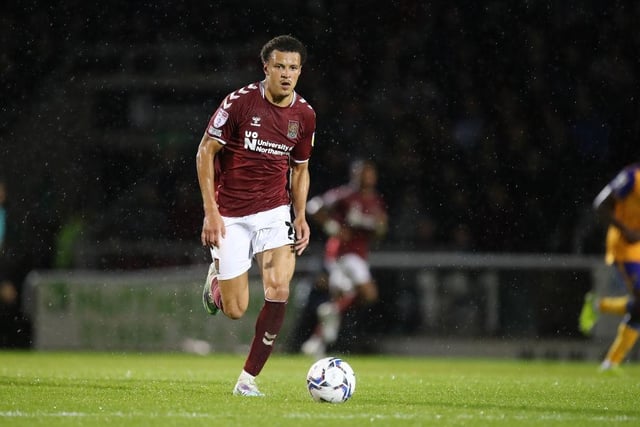 Seemed to be everywhere. Incredibly busy and tenacious. Played with tons of energy and spirit and did not stop running. Brilliant out of possession and never once hid from trying to get on the ball and drive Cobblers forward. The standout performer in claret in both legs. Any scouts watching wouldn't have been put off... 8 CHRON STAR MAN