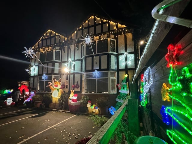 Tudor Manor Day Nursery’s renowned Christmas light display has been admired by the Duston community for almost two decades. Sisters Gemma Hewer and Becky Evans, who own and manage the nursery in Berrywood Road, have continued the annual tradition in memory of their father and now welcome the community to share the switch on with them.