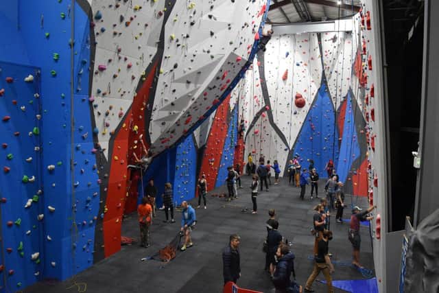 Climbers enjoy the facilities at The Pinnacle Centre in Northampton which has received support from the Growth Curve programme