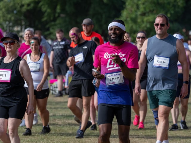 Runners taking part in the Race For Life at Abington Park in Northampton on Sunday, July, 12, 20026. Photo by David Jackson.