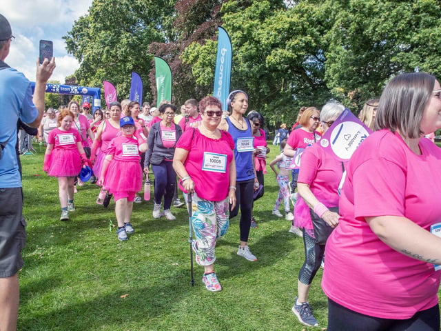 Abington Park turned pink on Sunday July 14 for the 3k and 5k Race for Life events.