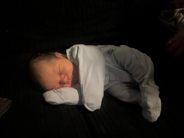 Xavier Henry Douglas born at 12.58am on October 21 at Northampton General Hospital, weighing 7lbs 15oz.