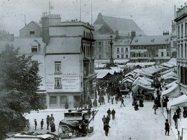 Dave said: "The Duke Of Clarence was on the corner of the Market Square, a wonderful spot for a pub, in the heart of the town. I’m not sure when it opened but it wasn’t on the magical list of old pubs so I presume it was sometime in the early 1700s. In 1878 it became the ‘Old’, and although it was in a desirable situation, it was struggling to survive into the 20th Century. Phipps offered up the licence in 1910 for another premises, which was refused, but the council ended taking matters into its own hands in 1911 by refusing to renew the licence as the building was structurally unsound. The council had a cunning plan though, if a building was unsound then they didn’t have to pay compensation. I don’t know what the final result was, but the pub did close, it had been knocked down by 1916, but I wouldn’t imagine Phipps letting them getting away without paying compensation, they were extremely influential."