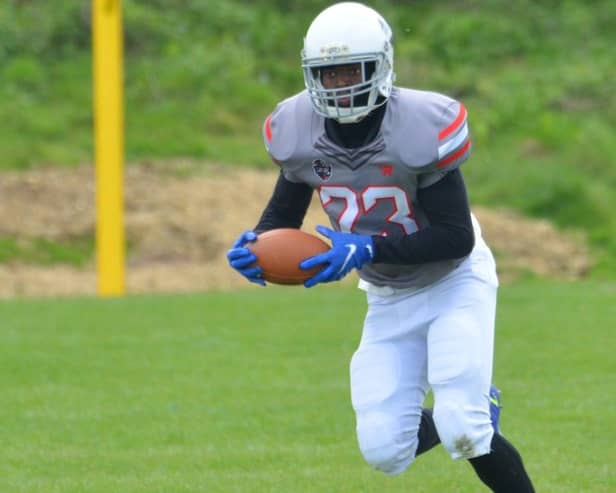 Khalil Ahmada finished the day with 3 rushing touchdowns.