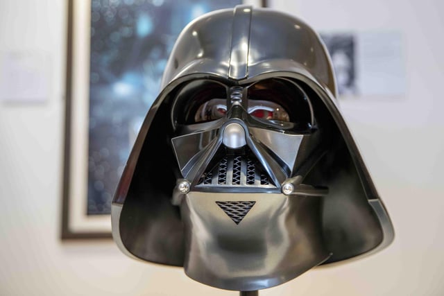 Darth Vader's mask is part of the amazing collection of items on show