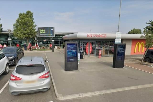 The altercation happened at Rothersthorpe Services at junction 15a of the M1 northbound, near Northampton.
