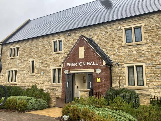 Brackley Town councillors held an extraordinary meeting about the Southfield school closure at Egerton Hall, on Friday, October 13.
Credit: Nadia Lincoln