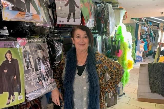 Hazel Harris, of Dazels fancy dress shop in St Leonard's Road, says she 'worries' about her business flooding when it rains