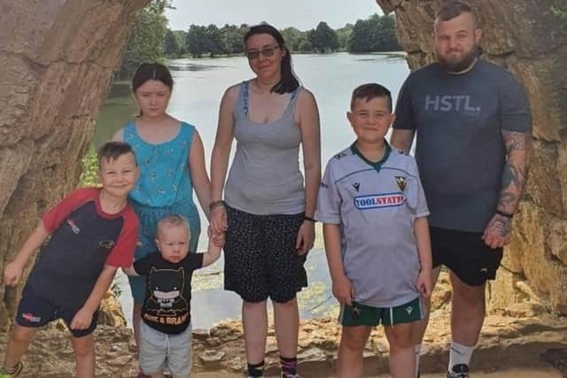 Sam Kirchin's wife Lyndsey sadly died in the New Year, leaving behind five children