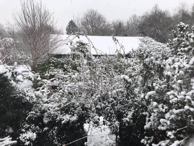 Nether Heyford looking very wintery.