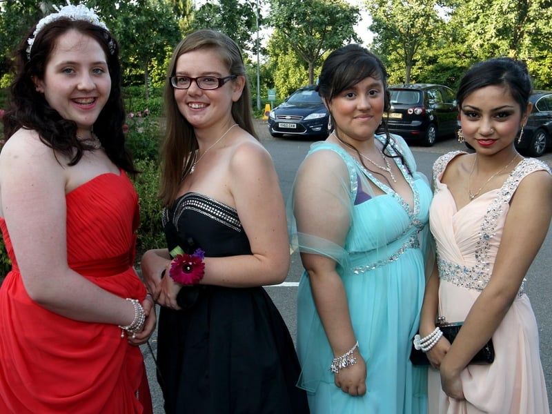 Northampton Academy pupils head to prom in 2013.