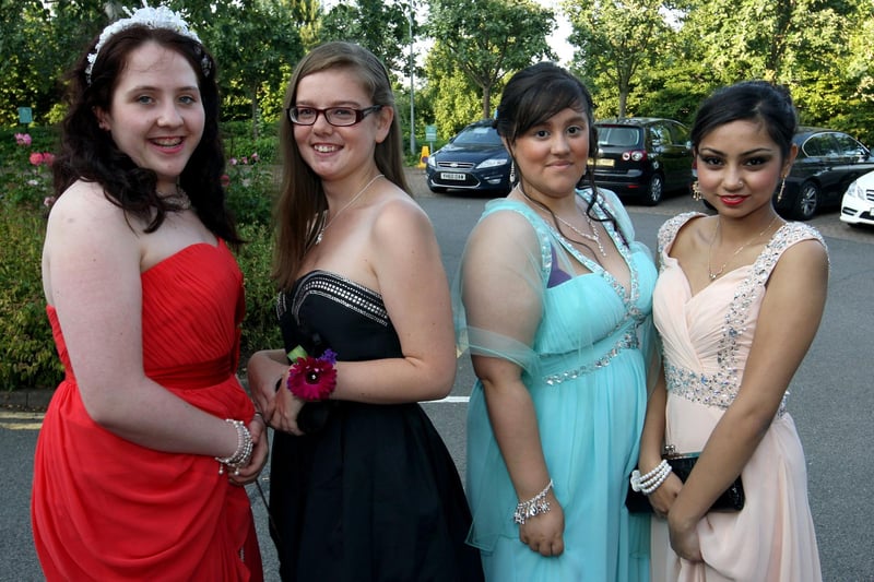 Northampton Academy pupils head to prom in 2013.
