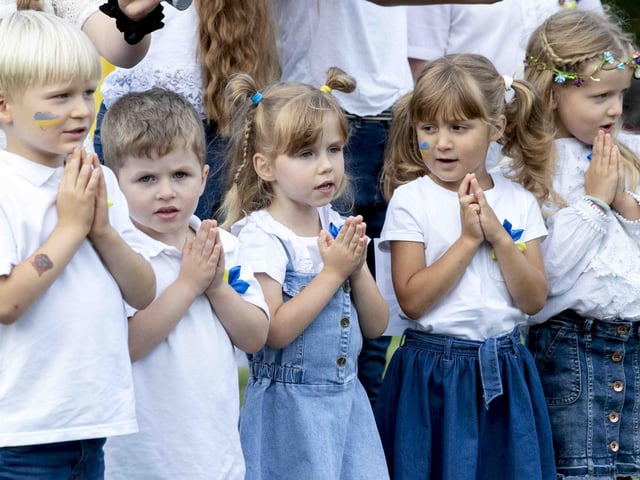 Delapré Abbey hosted the event on August 24, which saw people come together to celebrate the Ukrainian culture and pray for the country.
