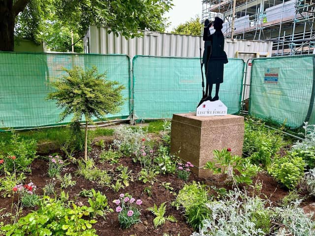 The VE Day tribute in St Katherine's Gardens