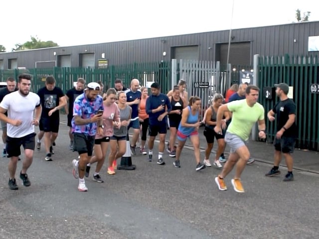 100 people ran five kilometres, jumped in an ice bath and ate a burger, and are already calling to take on another challenge for the important cause.