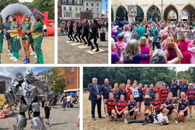 Some of the events organised by West Northamptonshire Council to mark the Women's Rugby World Cup