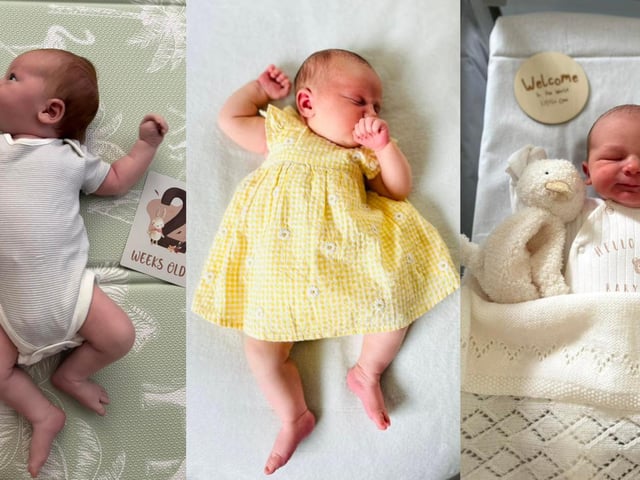 Some of the very cute babies born in the town last month...