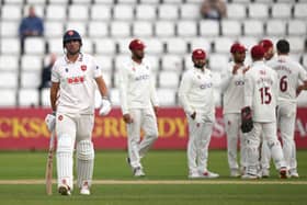 Ben Sanderson claimed the wicket of Sir Alastair Cook in both innings of Northants' win over Essex (Picture: Shaun Botterill/Getty Images)