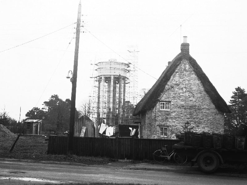 Roade water tower, December 9, 1959