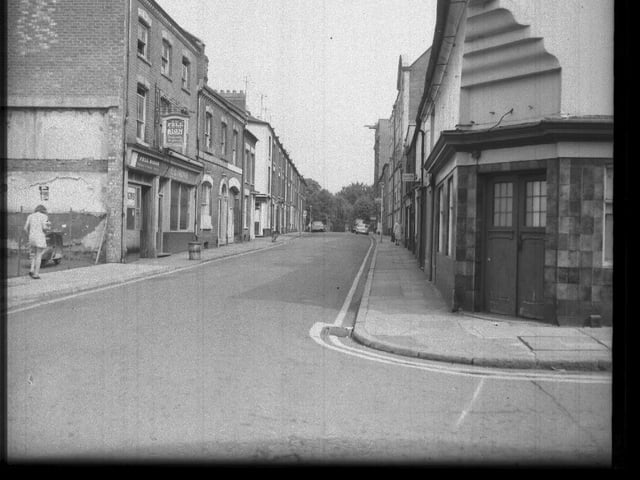 Top of Newland in Northampton before demolition to make way for Grosvenor Centre