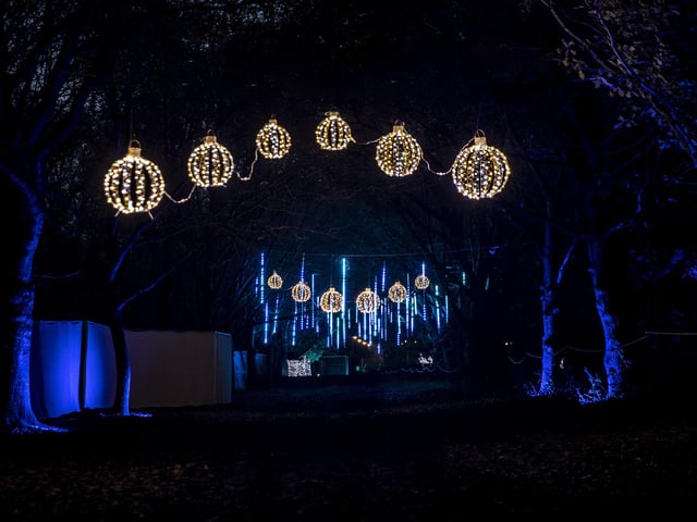 The Winter Light Trail at Delapre Abbey from November 18, 2022 to January 2, 2023.