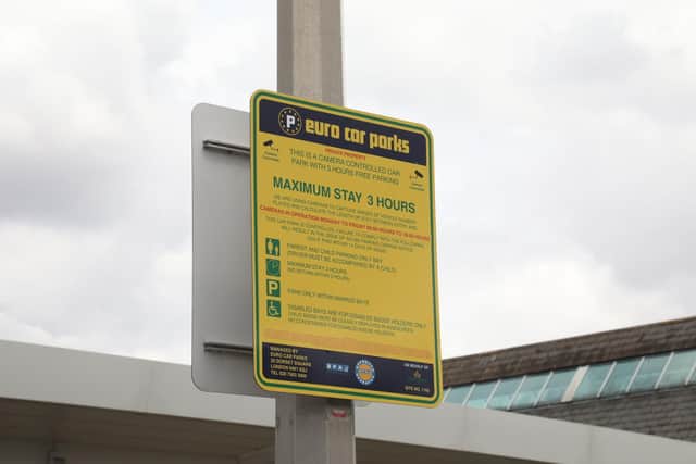 Euro Car Parks manage the car park at Morrisons - there is a three hour limit