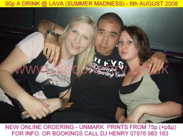 Nostalgic pictures from a 90p a drink night out at Lava in August 2008