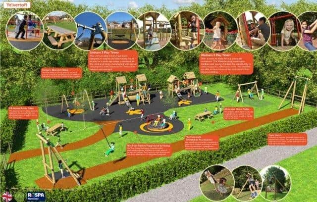 Image of what the new play area is designed to look like.