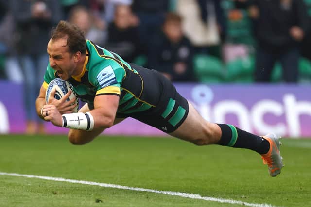 Burger Odendaal scored a superb first-half try (photo by Marc Atkins/Getty Images)