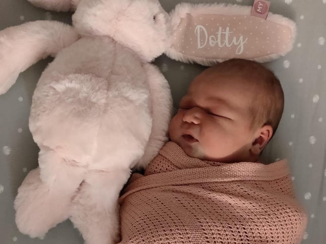 Dorothy Enid born at 2.51pm on August 22 at Northampton General Hospital, weighing 9lbs 2oz.