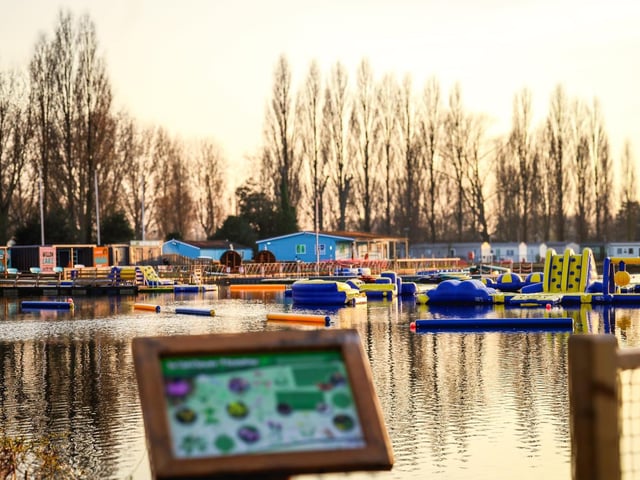 The water park is one of the new features at Billing Aquadrome