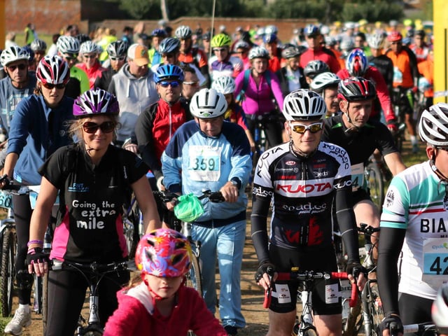 2014 - Cycle for Cynthia event at Lamport Hall to raise money for Cynthia Spencer Hospice.