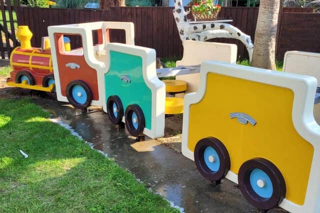 Jemma and her family have since restored the train back to its former glory for foster children to enjoy