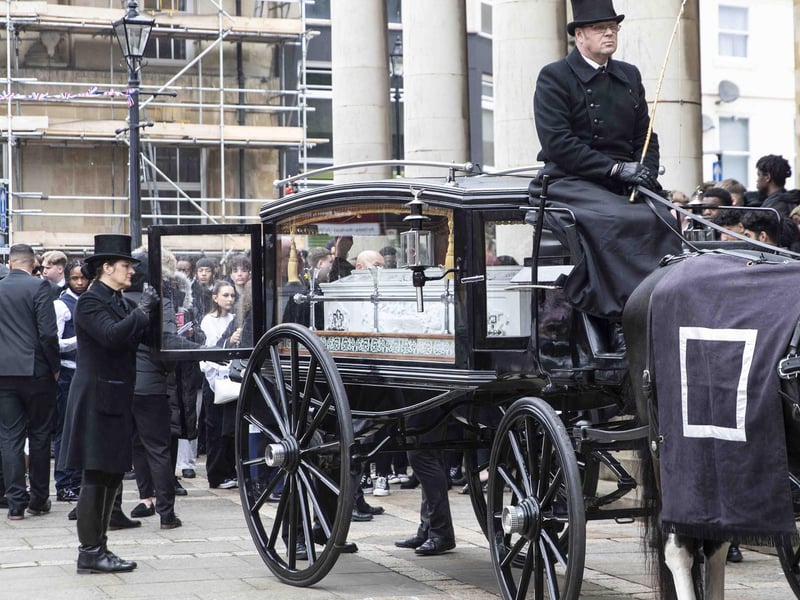 Hundreds attended All Saints' Church in town on Friday morning (May 12) to pay their respects to 16-year-old fatal stab victim Fred Shand