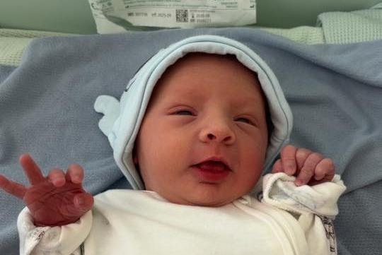 Rae Elizabeth born at 1.10pm on April 6 at Northampton General Hospital, weighing 5lbs 6oz.