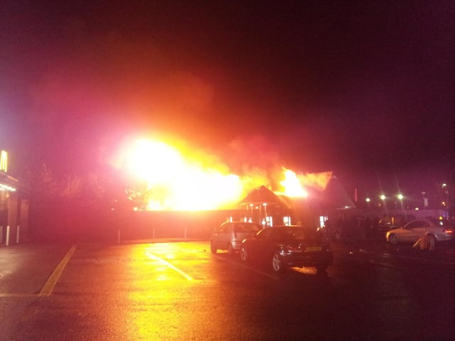 December 2013 - Fire at Red Hot World Buffet in Northampton