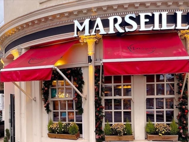 This romantic cafe restaurant on the outskirts of the town centre, in Sheep Street, serves continental food with a French touch.
