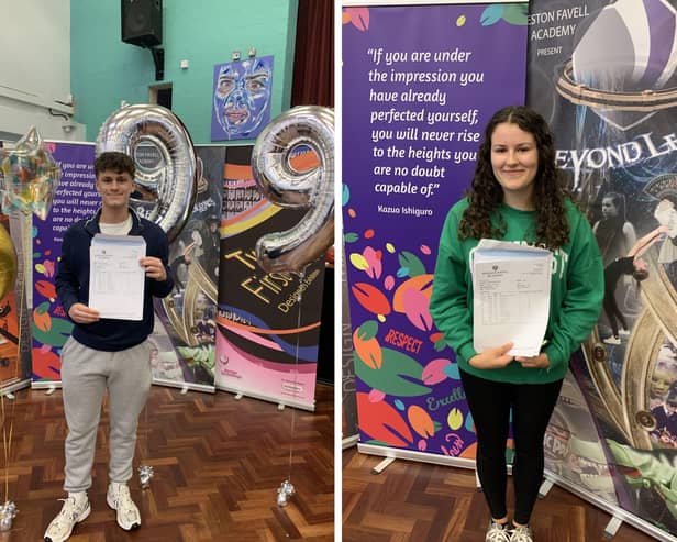 Caspar Krzyzanowski and Matilda Hammond from Weston Favell Academy.
