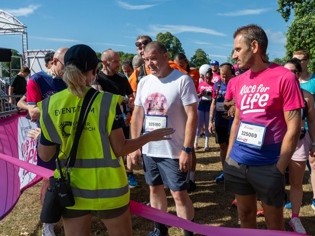 Runners taking part in the Race For Life at Abington Park in Northampton on Sunday, July, 12, 20026. Photo by David Jackson.