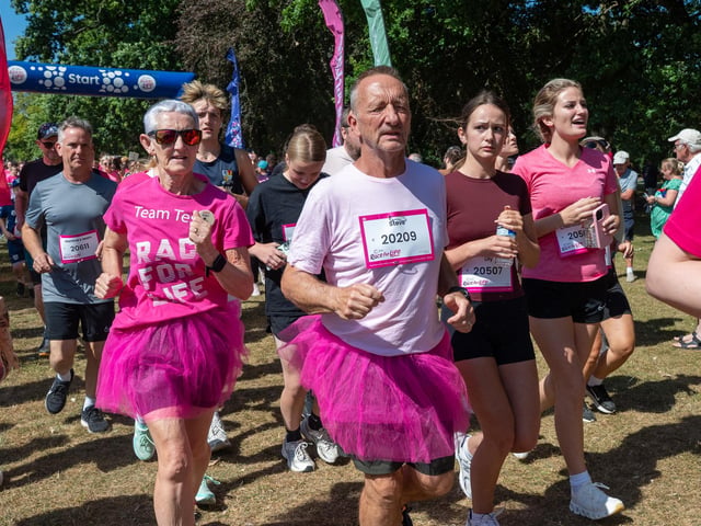 Runners taking part in the Race For Life at Abington Park in Northampton on Sunday, July, 12, 20026. Photo by David Jackson.