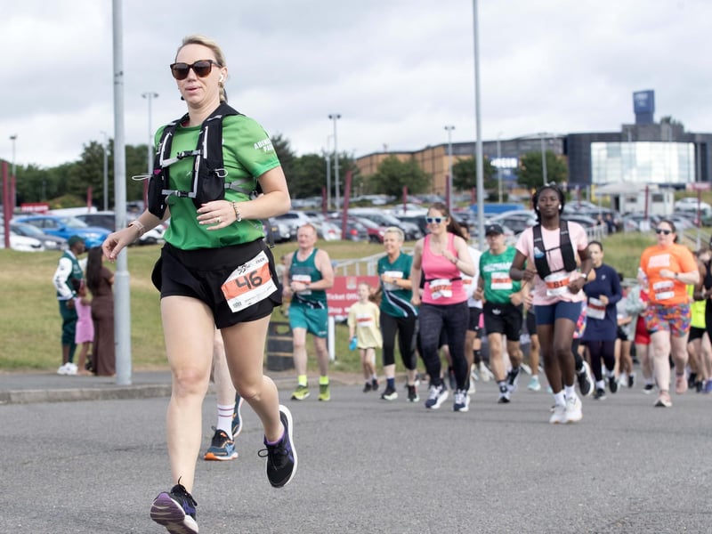 Hundreds of runners took part in the event on Sunday May 31, which started and ended at Sixfields Stadium.