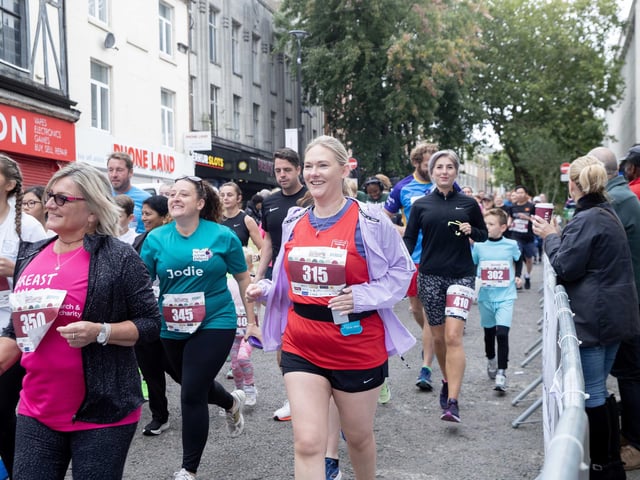 Hundreds of runners took part in the half marathon around the town on Sunday September 14.