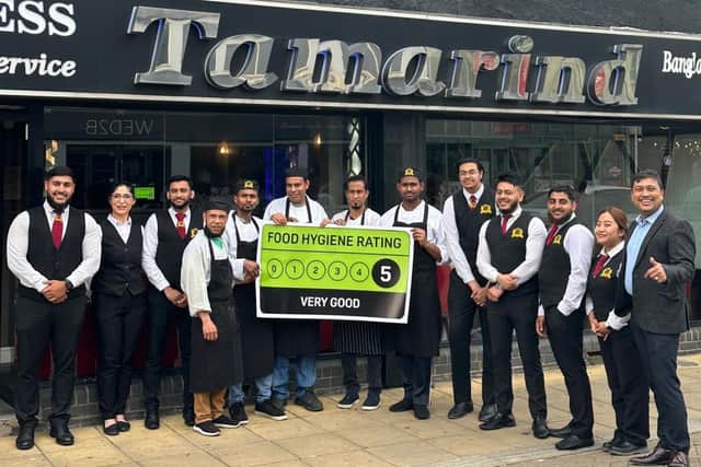 The Tamarind staff celebrate their latest five-star food hygiene rating