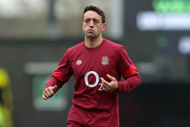 Alex Mitchell during England training in York last week (photo by David Rogers/Getty Images)