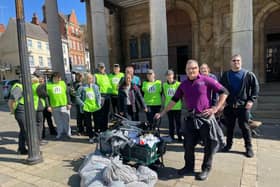 Volunteers collected 40 bags of litter