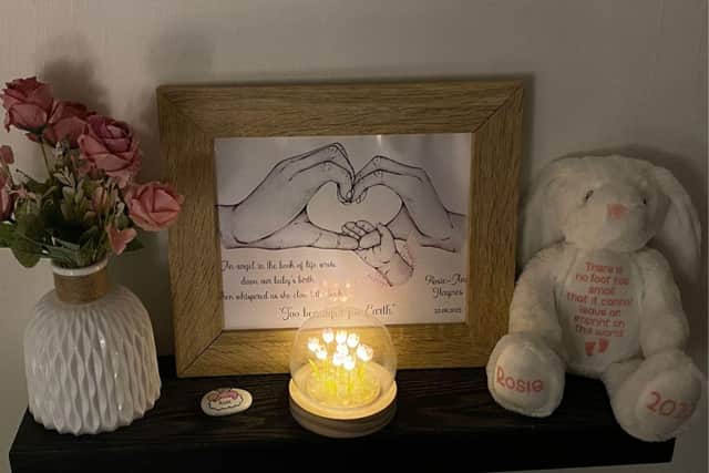 Con Haynes fundraised for Sands after his daughter Rosie-Ann was prematurely delivered at 23 weeks and was born sleeping.