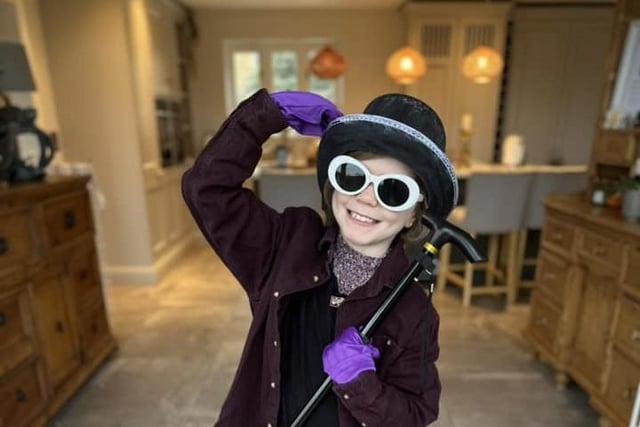 Eliza aged 8 Willy Wonka.