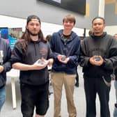 Games course students with their awards.