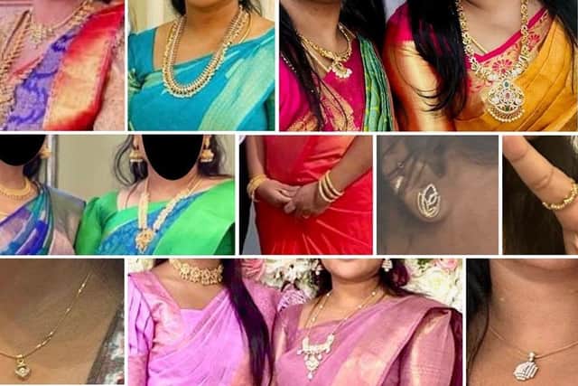 The gold jewellery, pictured above, was stolen during a break-in at a Northampton home.